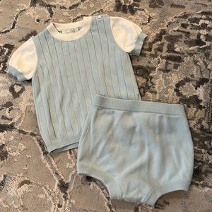 Toddler Boy Sweater Outfit 🩵